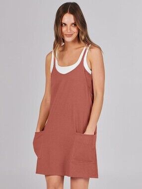 Women's Rust Tank Pocket Dress - Unbranded